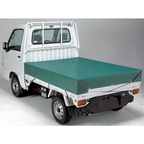 萩原 ターピー エステル帆布トラックシート 1号 軽トラック グリーン 1.9m×2.1m H1