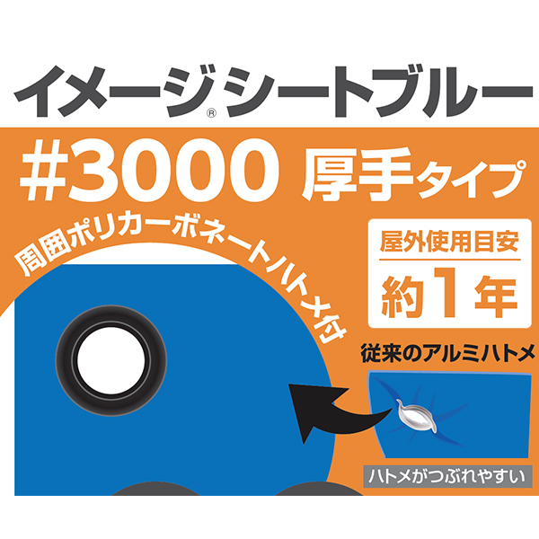 モリリン #3000 ブルーシート （イメージシート） 30Pの通販｜現場市場