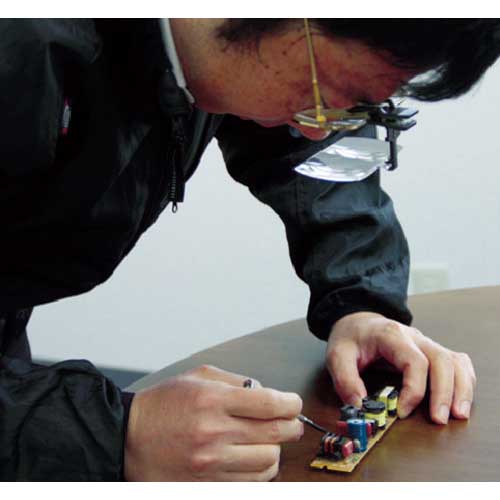 池田レンズ 双眼メガネルーペクリップタイプ2倍 HF-40E