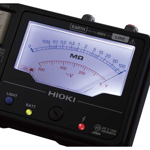HIOKI アナログ絶縁抵抗計(接地抵抗計付き) IR4082-11