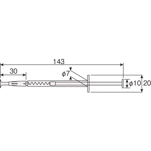 HOZAN バキュームピンセット ピック 本体寸法Φ7×124〜140mm P-830