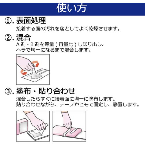 セメダイン EP001N P40gセット (難接着用・弾性タイプ・40分硬化型) RE-004