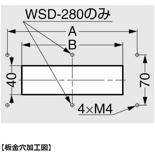 SUGATSUNE (210034658)WSD-280配線孔ケーブルクランプ WSD-280