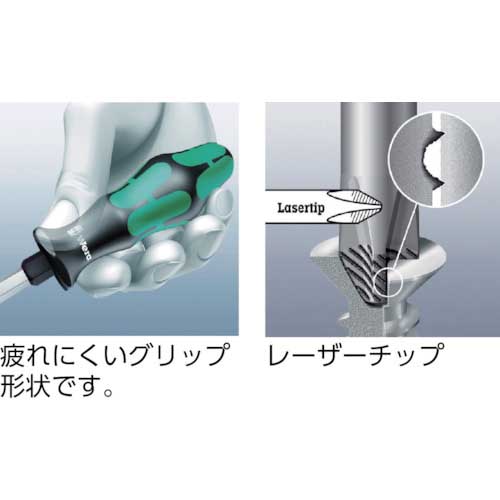 Wera マイナスドライバー4.0×100 110004