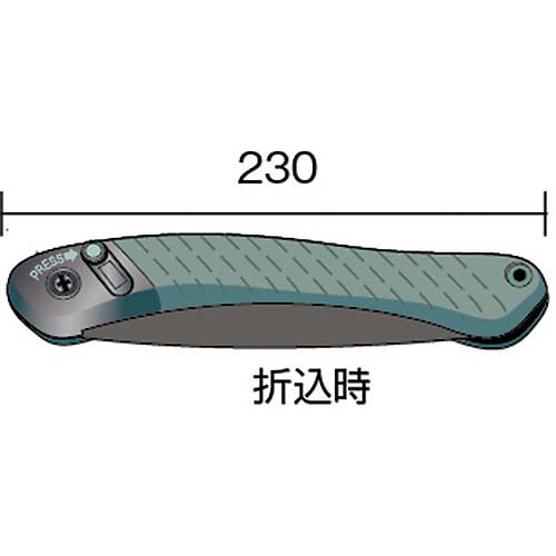 BAHCO 折込式一体型剪定鋸 396ラップランダー 刃長190mm 396-LAP