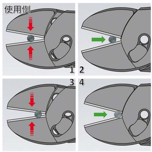 KNIPEX ツインフォースニッパー バネ付 180mm 7372-180F