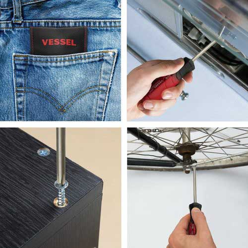 VESSEL デュアルトーン差替ドライバー(4本組) TD-2100