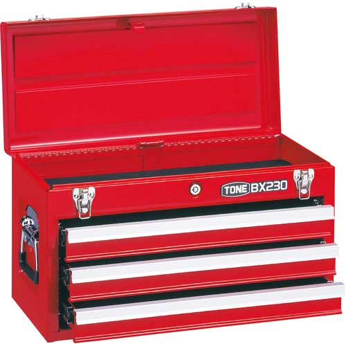 TONE 整備用工具セット ツールセット BX230仕様 レッド 間口508×奥行232×高さ302mm TSS452