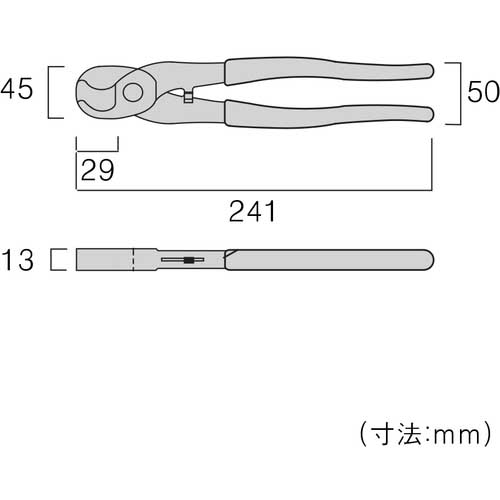 フジ矢 ケーブルハンディカッター 600-240