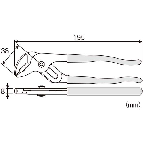 HOZAN ウォーターポンププライヤー P-244