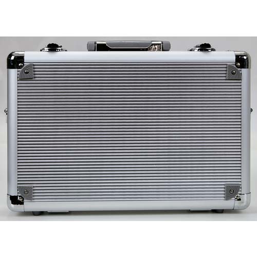 TRUSCO アルミケース 片開き 386X245X128 シルバー TAC-11