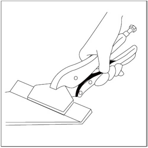 エビ バイスプライヤー 板金用 197mm VB200N