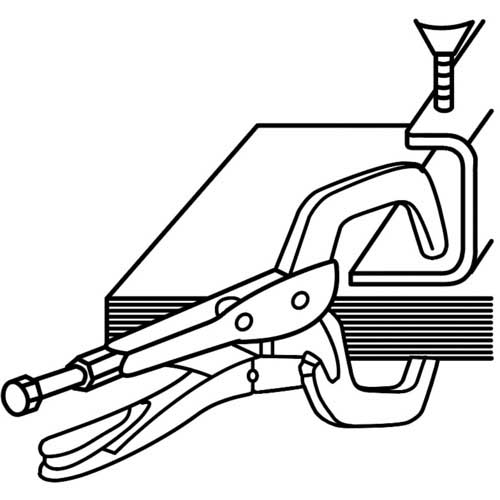 エビ バイスプライヤー C型 165mm VC150N