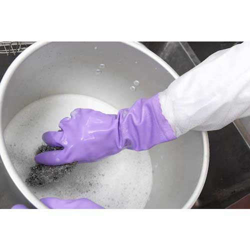 SHOWA 腕カバー付手袋厚手 No140 ピンク Mサイズ NO140-MP