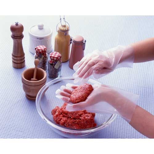 【廃番】SHOWA ポリエチレン使い捨て手袋 No826ポリエチ手袋 内エンボス100枚入 Mサイズ NO826-M