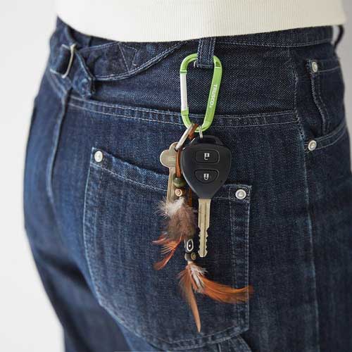 TRUSCO カラビナ 線径5mmX50mm D型 シルバー TKN550SV