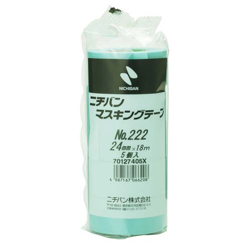 ニチバン マスキングテープ 222-24 24mm×18m(5巻入り) 222H-24