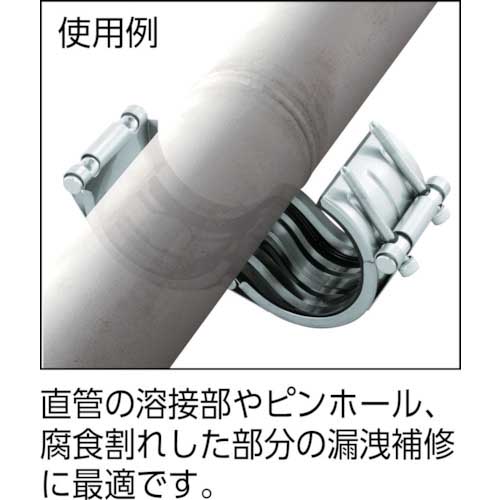 SHO-BOND カップリング ストラブ・クランプ Cタイプ150A 水・温水用 C-150EC