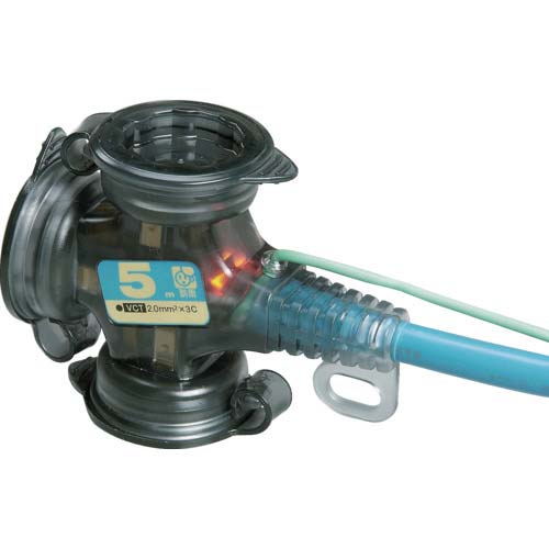 ハタヤ 防雨型2P延長コード5m ブルー FX-053-B