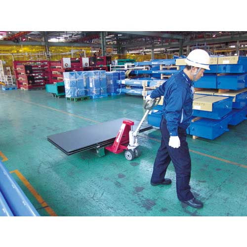 Bishamon ハンドパレットトラック 低床式 均等荷重1100kg フォーク長さ1400mm BM11L3-L65