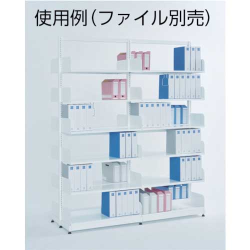 TRUSCO 単柱書架 単式 B5縦 W900XD220XH1975 6段 連結 BS-SS63T-6B