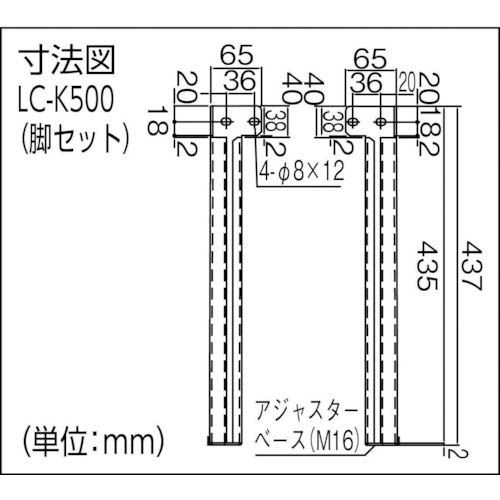 TRUSCO LC型大型回転台 Φ860XH81 ゴムマット張り LC-90-80G5