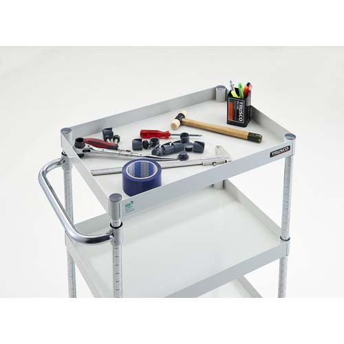 TRUSCO ツールワゴン フェニックスワゴン 省音 1000X650XH1500 5段 ホワイト PEW-15105-W