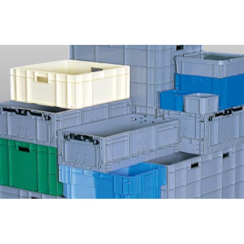 サンコー TP規格折りたたみコンテナー 556610 TPO-362 34.6L ライトグレー SK-TPO362-GLL