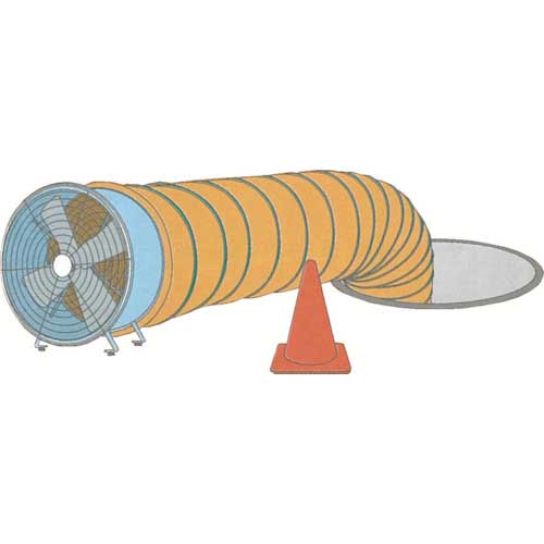 【廃番】アクアシステム エアモーター式 軸流型 送風機 (アルミハネ60cm) AFR-24