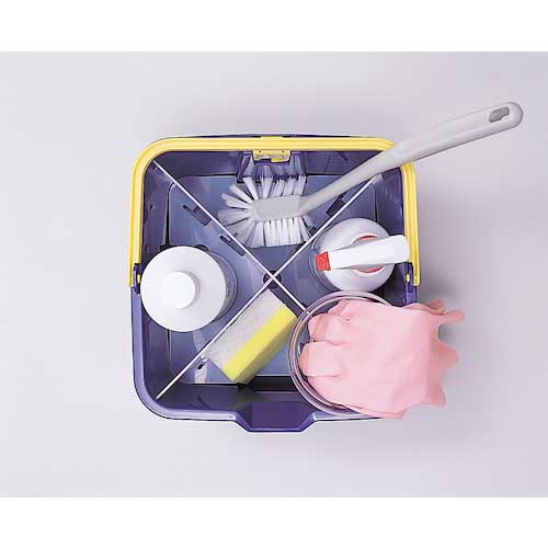 テラモト 仕切り付きバケツ青 CE-447-000-0