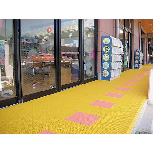 テラモト タッチマットツー 黄色 300×300mm MR-064-176-5