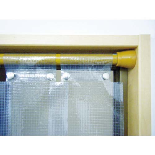 ユタカメイク のれん型間仕切りカーテン 透明タイプ 15cmx約2m・1枚 B-350