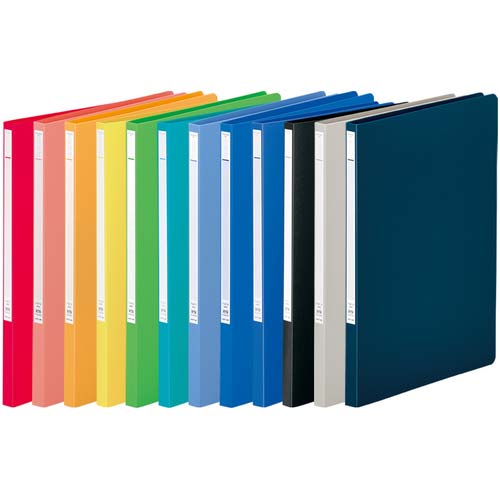 LIHIT A4パンチレスファイル 青 F-347-8