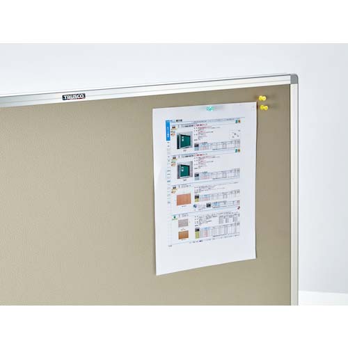 TRUSCO エコロジークロス掲示板 ピン専用 600X900 ベージュ KE-23SB