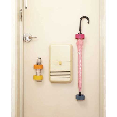 TRUSCO マグネット付き傘立て 1本用 ブラウン MGKS1-BR