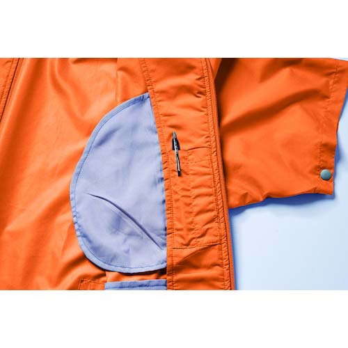 空調服 ポリ製半袖ウエアのみ オレンジ 5L KU91720-C30-S7