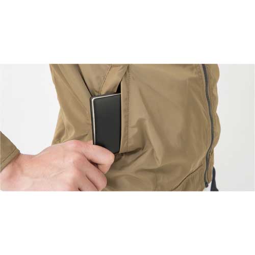 【廃番】コーコス 防寒着 フライトジャケット G-7110 13ブラック L 着丈66cm 胸囲116cm G-7110-13-L