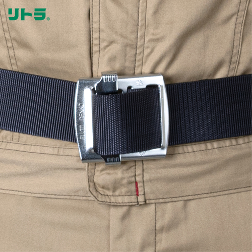 藤井電工 ツヨロン 胴ベルト型墜落制止用器具(巻取タイプ)ロック機構なし リトラ 黒 Mサイズ 幅50MM×長さ1200MM TB-RN-590-BLK-M-BP