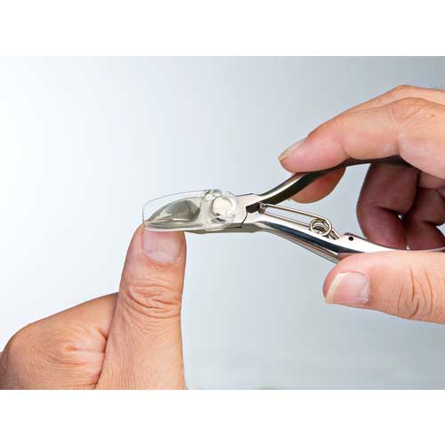 GREENBELL ステンレス製ニッパーつめきり つめ飛びガード付き 全長110mm G-1050