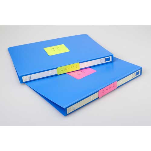 【廃番】3M ポスト・イット 全面強粘着ノート 74x74mm ビビットイエロー、エレクトリックブルー 30枚x2パッド F-33YB