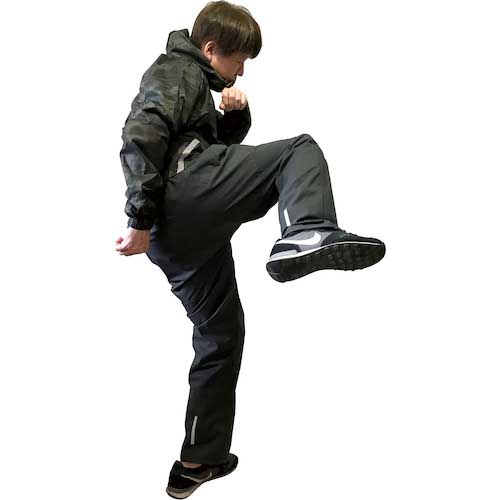 カジメイク ストレッチシールドパンツ ブラック M 7571-91-M