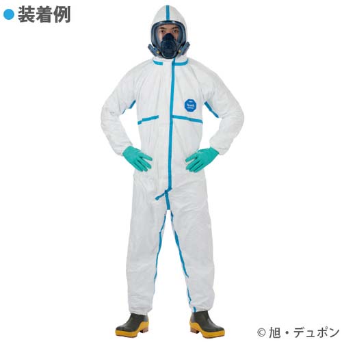 デュポン(TM) タイベック(R) ソフトウェア3型 ワンピース保護服 XL TV-3