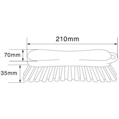BURRTEC バーキュートプラスハンドスクラブブラシ 黄 BCP-SBY HACCAP対応 69150634