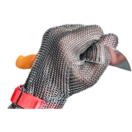 EUROFLEX 突刺し防止 耐切創クサリ手袋 コンフォート 1枚 ロングS HC25108