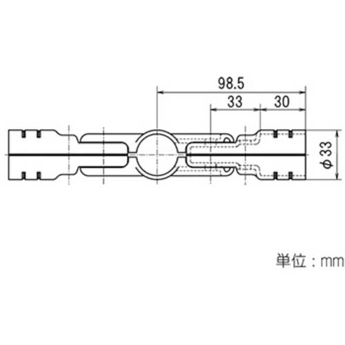 yazaki イレクター Φ28 メタルジョイント HJ-12 ブラック HJ-12-S -BL