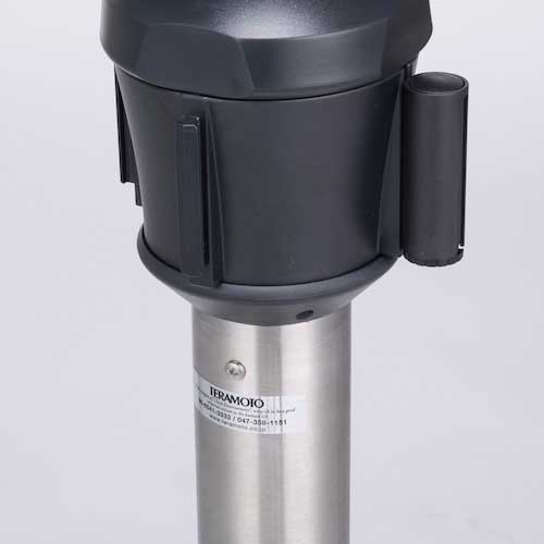 テラモト ベルトパーテーション AW屋外対応 ナイロンベルト3.6m ヘアライン 青 SU-661-703-3