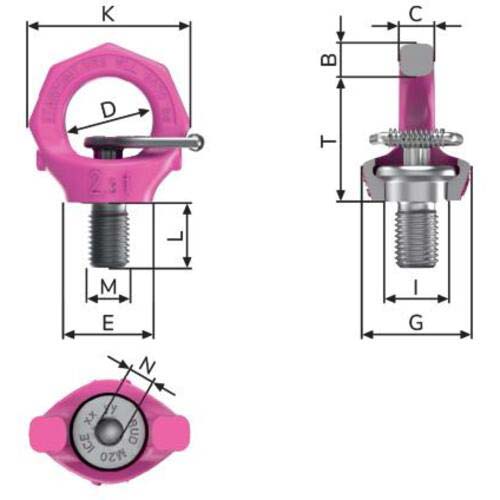 RUD スターポイントインチサイズ VRS-F-3/4-10UNC