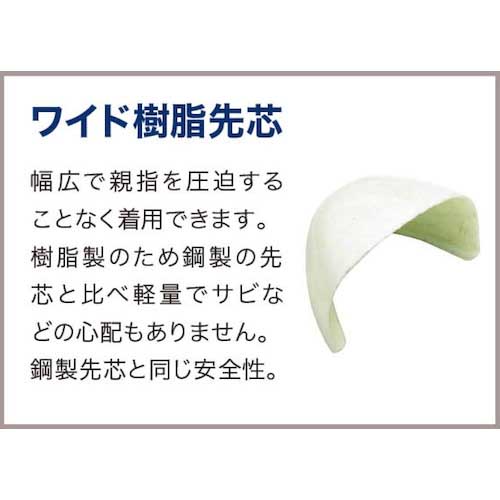 ミドリ安全 ワイド樹脂先芯耐滑安全靴 CJ010 26.0cm CJ010-26.0