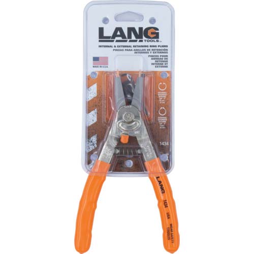 LANGTOOLS スナップリングプライヤー(替爪式・軸穴兼用) 1434