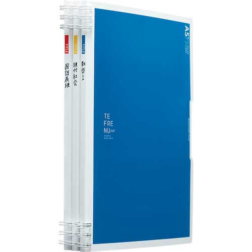 KING JIM ダブルリングノート テフレーヌ フラップ A5変形 黄 9804TE-Y